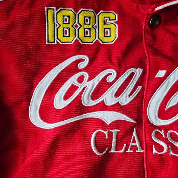 Forever 21 x Coca-Cola Red Multi Racing Bomber Jacket Men's Unisex See Desc. - Picture 9 of 12